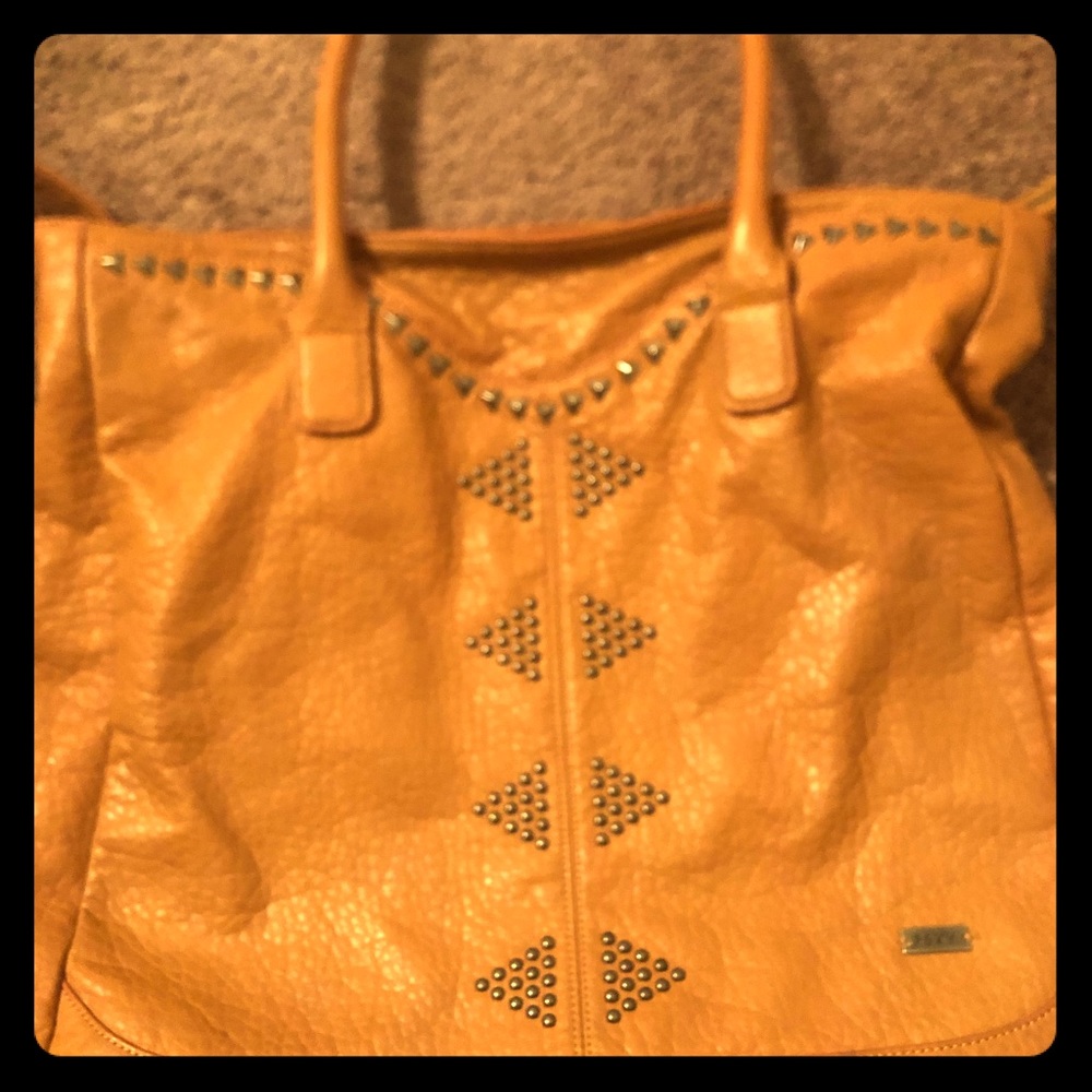 Roxy Leather studded purse